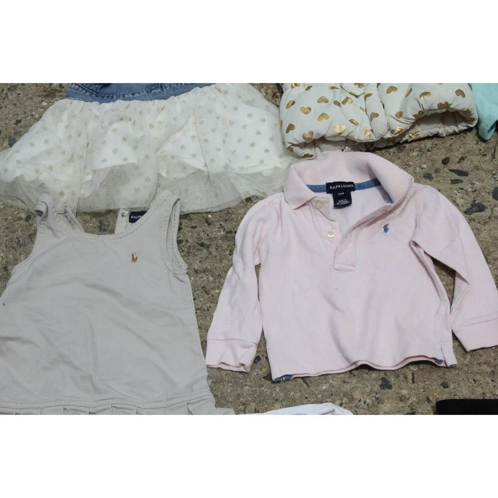 Lot of 31 pcs Baby Girl Clothes 12M, 12-18M Outfits Sleepers CUTE FALL Wardrobe